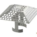 Rejilla Piramidal Anti-Atascos REJINOX PRODES EASY Acero Inoxidable 188x188x40 mm
