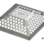 Rejilla PIRAMIDAL REJINOX PRODES anti-atasco inoxidable 188x188x40 mm