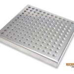 Rejilla plana anti-atascos REJINOX PRODES acero inoxidable 188x188 mm