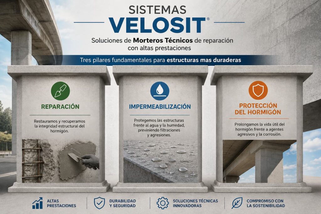 Soluciones de Morteros Técnicos de reparación con altas prestaciones