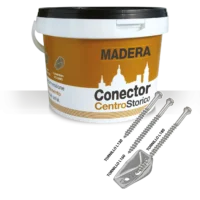 Conector madera forjados