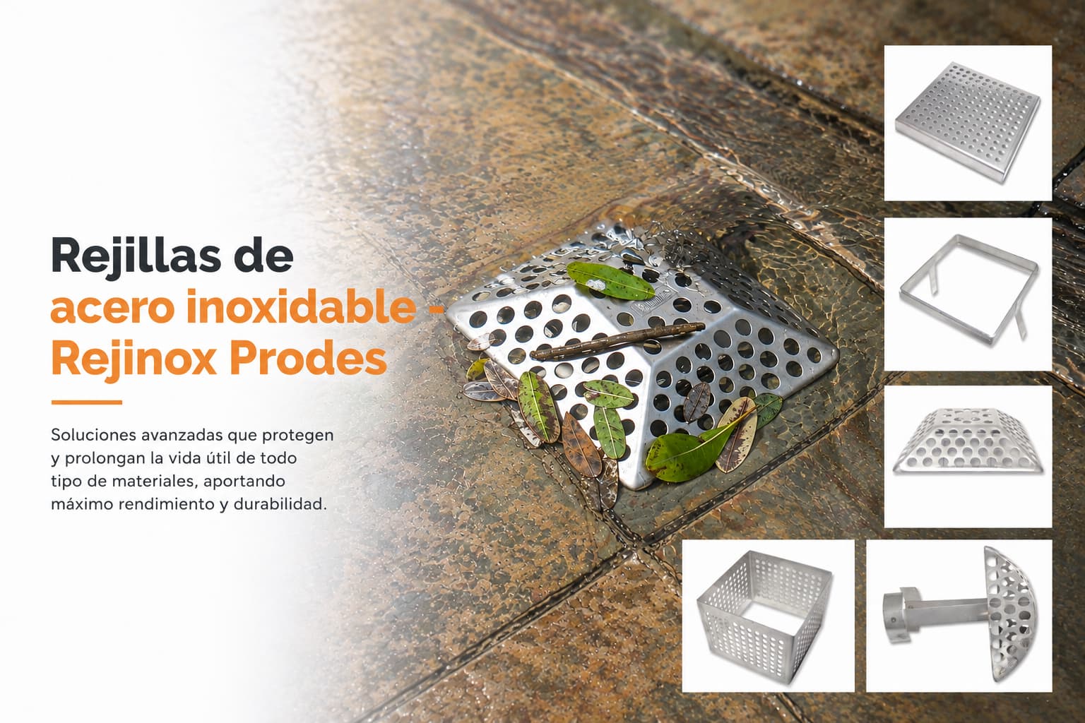 rejillas de acero inoxidable