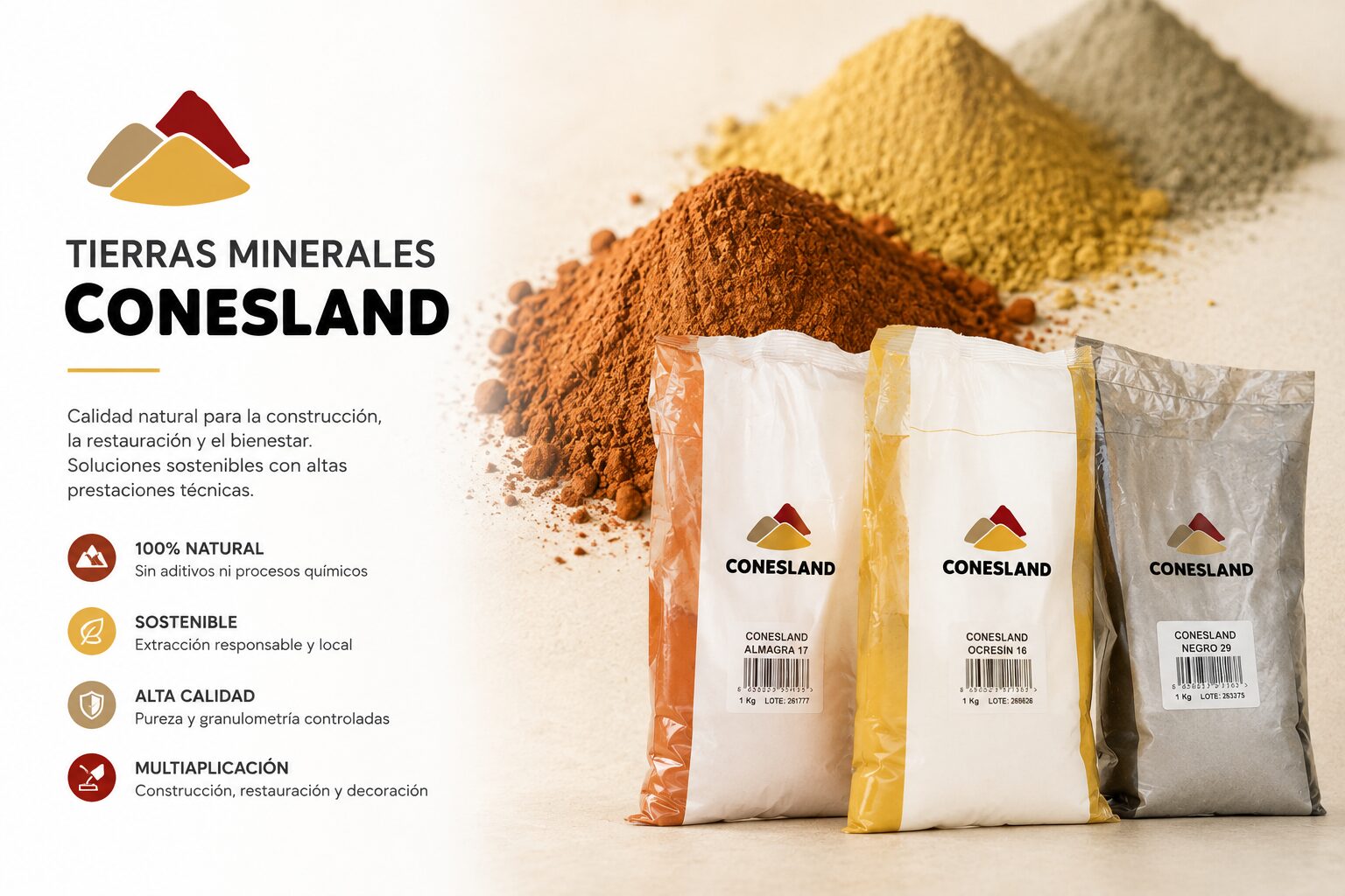 tierras minerales conesland
