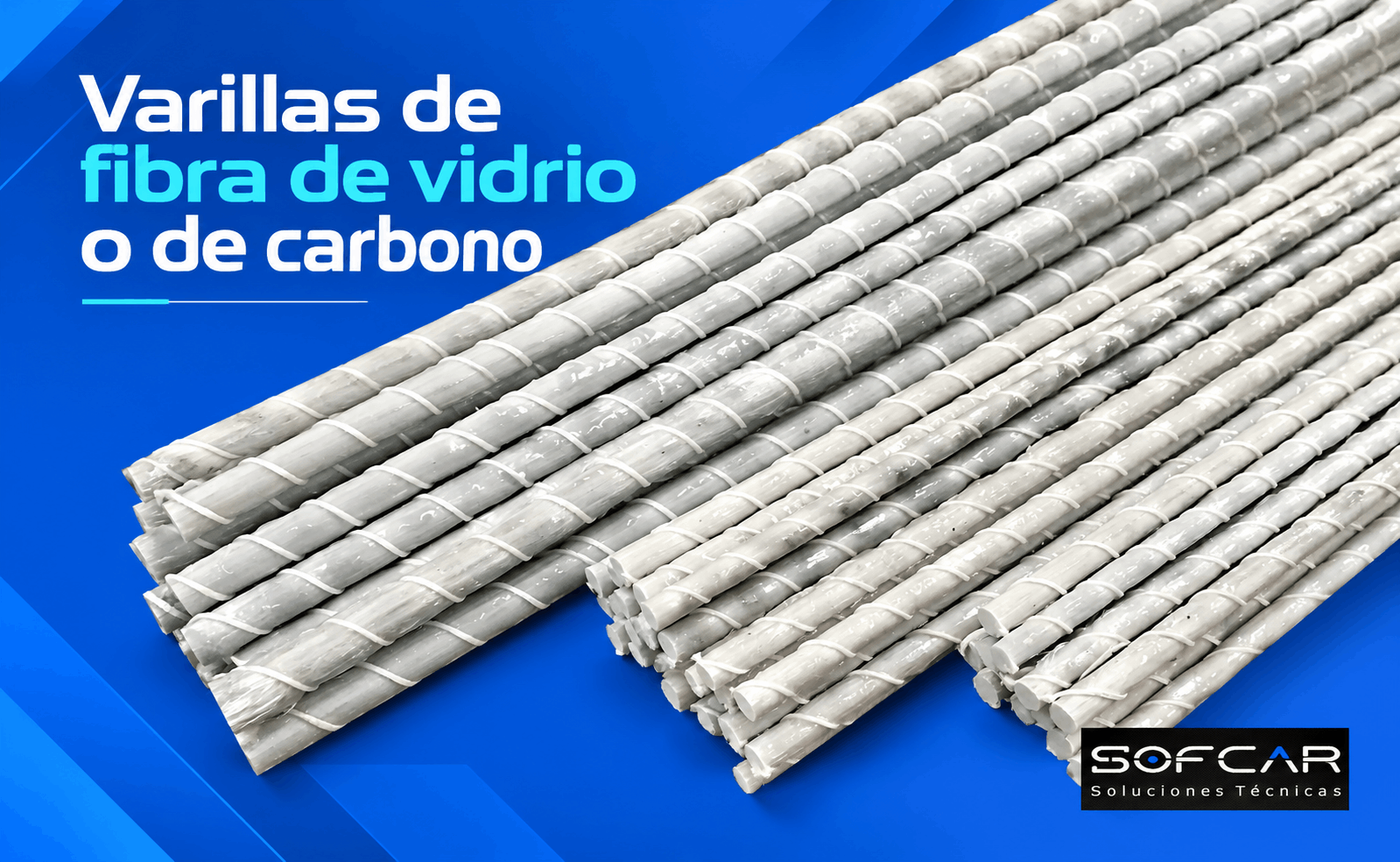 varillas de fibra de vidrio - carbono
